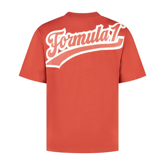 Koszulka T-shirt męska Heritage Logo czerwona Formula 1 2025