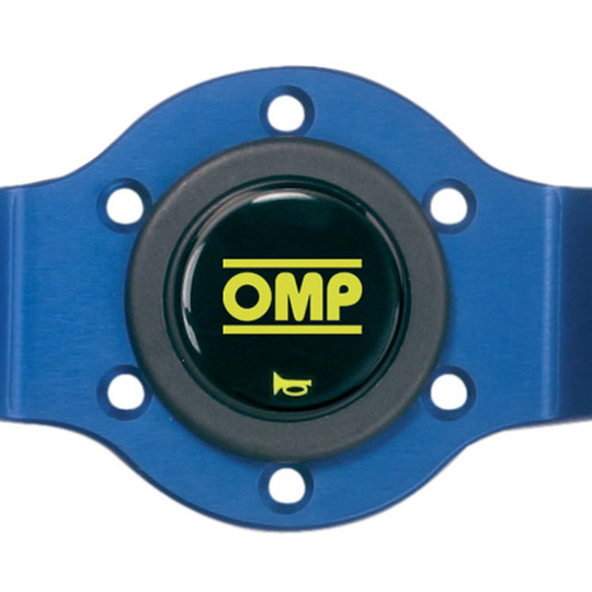 Kierownica OMP Rally niebieska zamsz