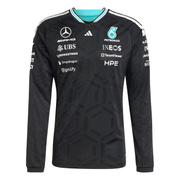 Koszulka z długim rękawem Authentic Team Mercedes AMG F1 2026 czarna
