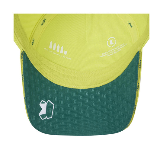 Czapka baseballowa męska Patch limonkowa Alonso Kimoa Aston Martin F1 2024