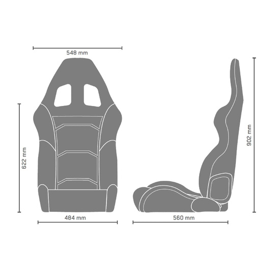 Fotel samochodowy Sparco R500 TORINO SKY