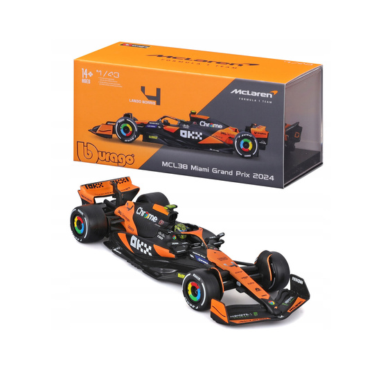 Model bolidu 1/43 Lando Norris Miami MCL38 McLaren F1