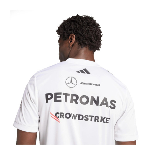 Koszulka męska t-shirt biała Team Mercedes AMG F1 2025