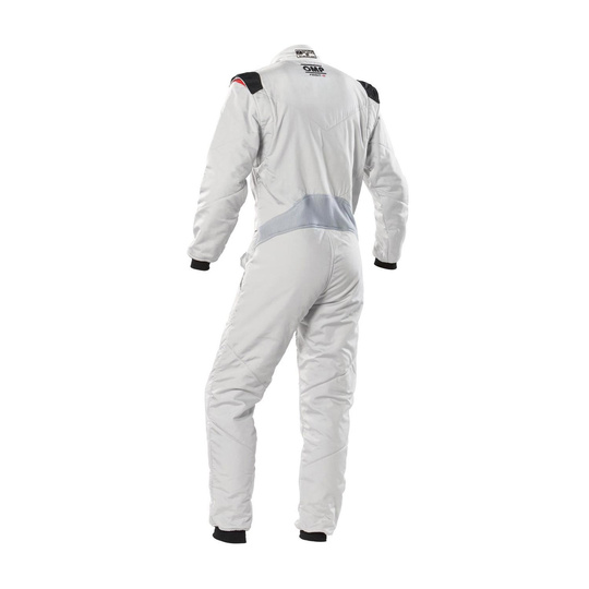 Kombinezon rajdowy OMP FIRST-S MY20 srebrny (homologacja FIA)