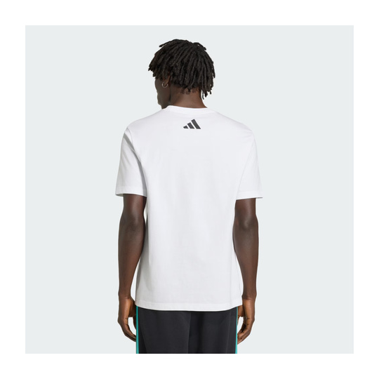 T-shirt męski biały Large Logo Mercedes AMG F1 2026