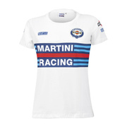 Koszulka t-shirt damska Martini Racing Sparco biała