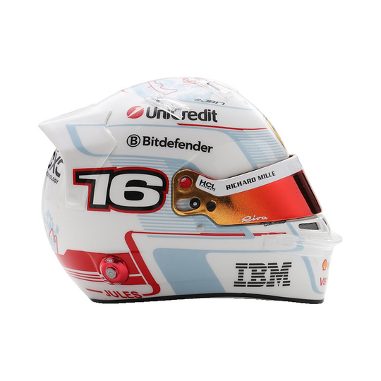 Model kasku 1:5 Charles Leclerc Monaco GP Scuderia Ferrari F1