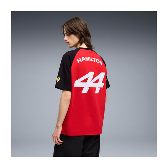 Koszulka t-shirt Lewis Hamilton Graphic Scuderia Ferrari F1 2026 czerwona
