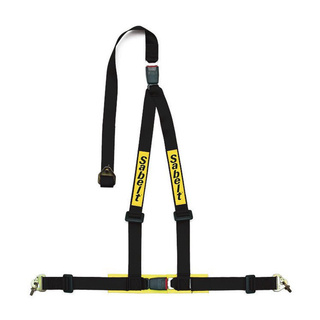 Pasy 3-punktowe Sabelt 2" czarne (ECE) Bolt-On/Snap Hook