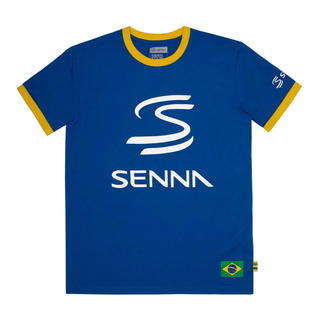 Koszulka t-shirt Ayrton Senna Legacy Ayrton Senna Collection 2026 niebieska