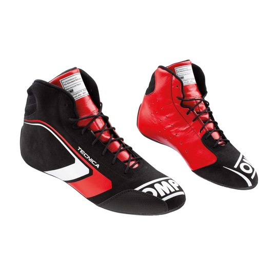 Buty OMP Tecnica MY21 czarne/czerwone (FIA)