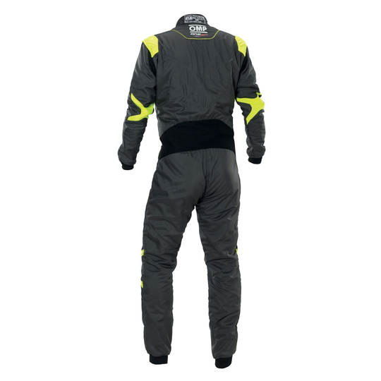 Kombinezon OMP ONE EVO AIR szaro-żółty (FIA)