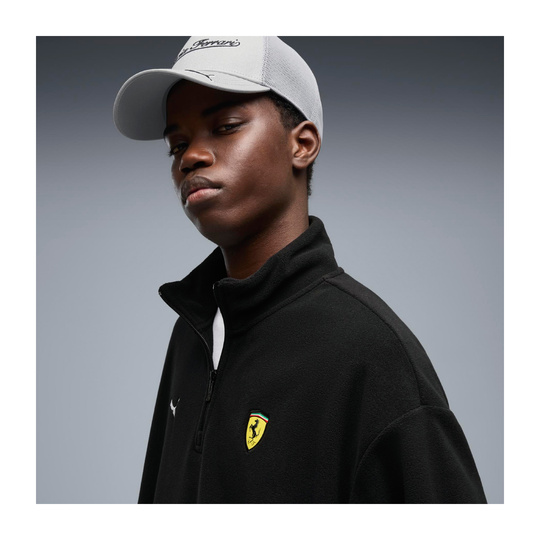 Bluza męska 1/4 Zip czarna Scuderia Ferrari F1 2026