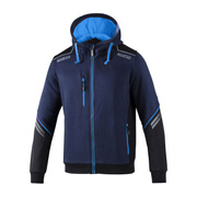 Bluza z kapturem rozpinana Tech Sparco granatowa
