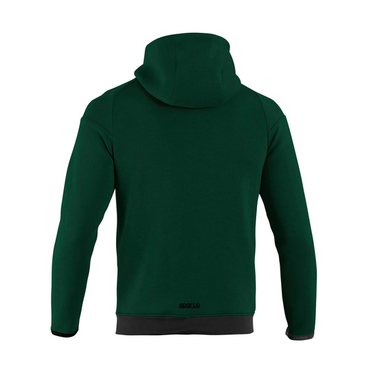 Bluza męska z kapturem Sparco Full Zip MY25 zielona