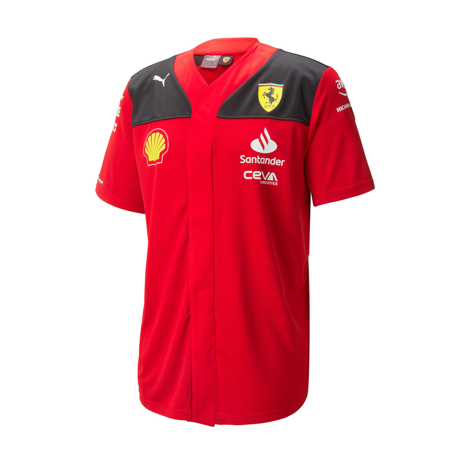 SCUDERIA No.100〜No.145 Koszula męska baseballowa Team Ferrari F1 | Odzież  Koszule