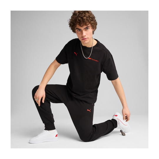 Koszulka T-shirt męski Essential Relaxed Logo czarna Formula 1 2025