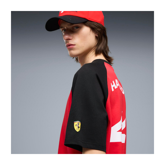 Koszulka t-shirt Lewis Hamilton Graphic Scuderia Ferrari F1 2026 czerwona