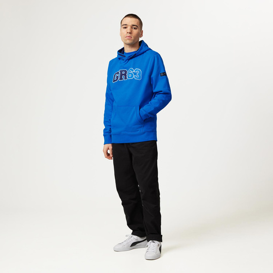 Bluza z kapturem George Russell Hoodie Blue Mercedes AMG F1