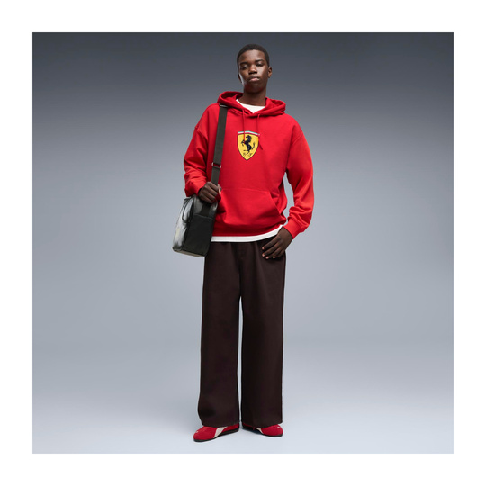 Bluza męska z kapturem czerwona Large Logo Scuderia Ferrari F1 2026