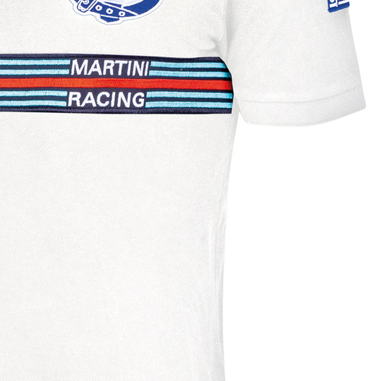Koszulka polo Martini Stripe Sparco biała