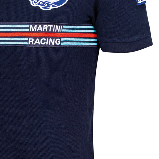 Koszulka polo Martini Stripe Sparco granatowa