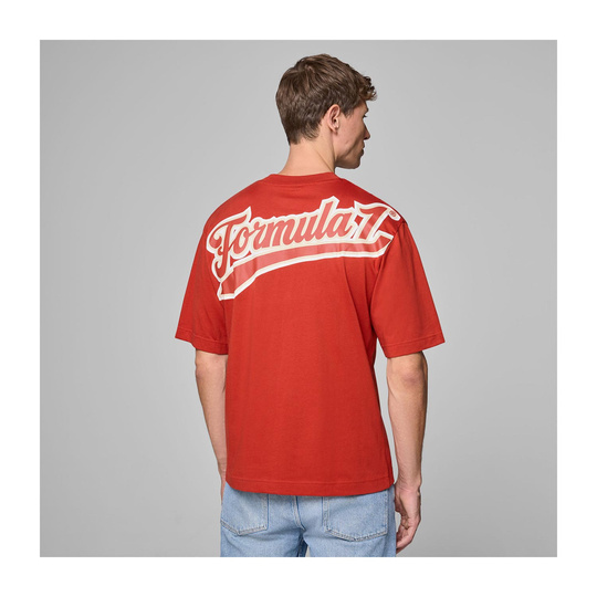 Koszulka T-shirt męska Heritage Logo czerwona Formula 1 2025