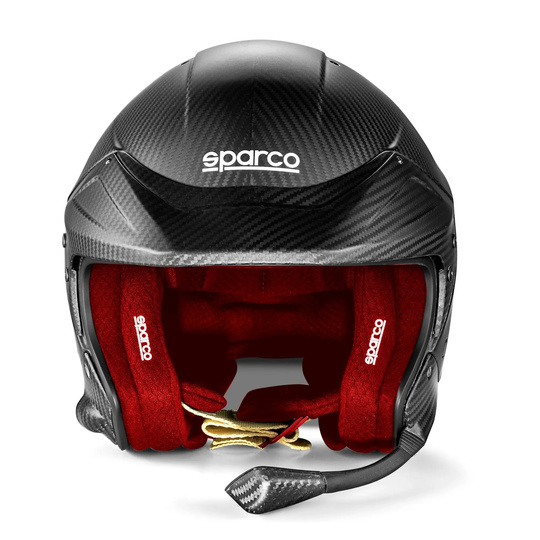 Kask Sparco Flux RJ-i Carbon czerwony (FIA)