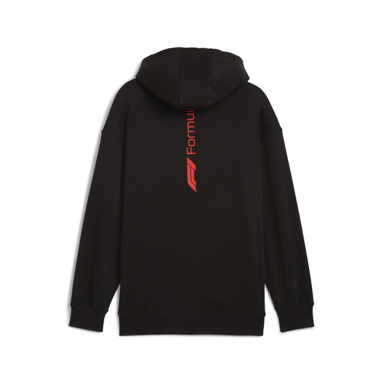 Bluza męska z kapturem Essential Relaxed Logo czarna Formula 1 2025