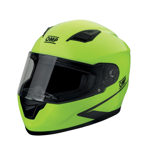 Kask zamknięty kartingowy OMP CIRCUIT EVO żółty