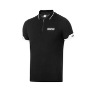 Koszulka polo ZIP MY24 Sparco czarna