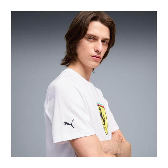 Koszulka t-shirt Large Logo Scuderia Ferrari F1 2026 biała