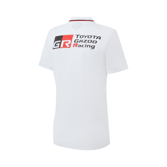 Koszulka polo damska GR Badge Toyota Gazoo Racing 2026 biała
