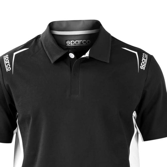 Koszulka polo Pro-Tech Sparco czarna