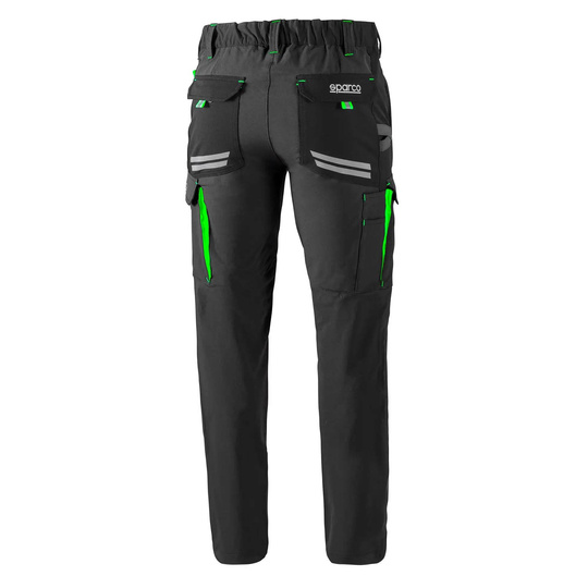 Spodnie Tech Sparco szare/zielone