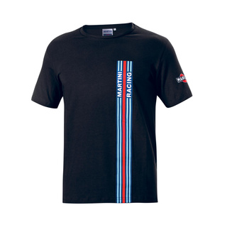 Koszulka t-shirt Stripes Martini Racing Sparco czarna
