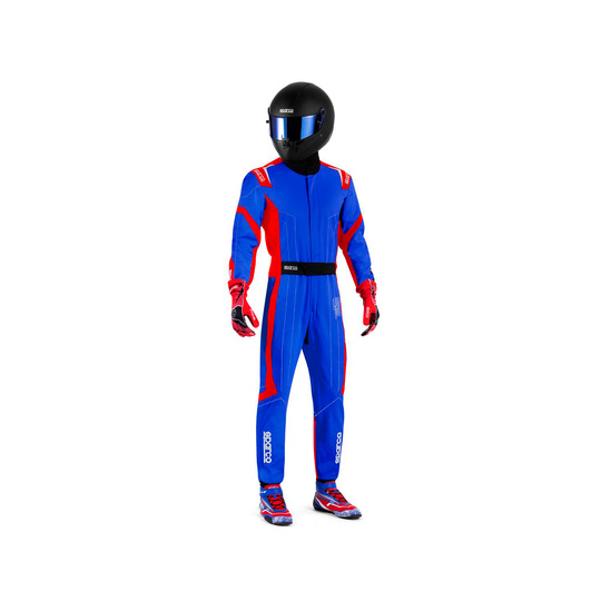 Kombinezon Sparco Thunder niebieski/czerwony (FIA)