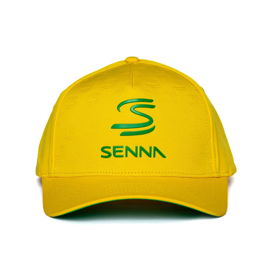 Czapka baseballowa męska Debossed Logo żółta Ayrton Senna 2026