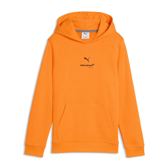 Bluza dziecięca z kapturem pomarańczowa Logo McLaren F1 2026