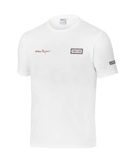 Koszulka t-shirt Targa Florio Merzario #AM1 Sparco biała