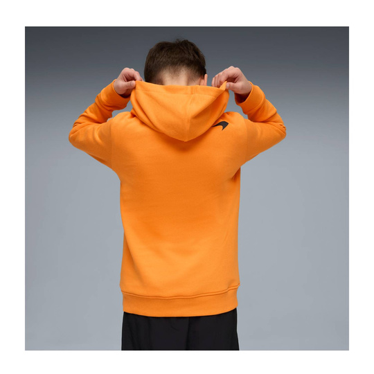 Bluza dziecięca z kapturem pomarańczowa Logo McLaren F1 2026