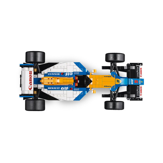 Model bolidu LEGO Icons Nigel Mansell Williams Racing FW14B
