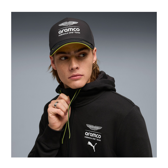 Czapka baseballowa męska czarna Logo Aston Martin F1 2026