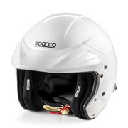 Kask otwarty Sparco Flux RJ biały (FIA)
