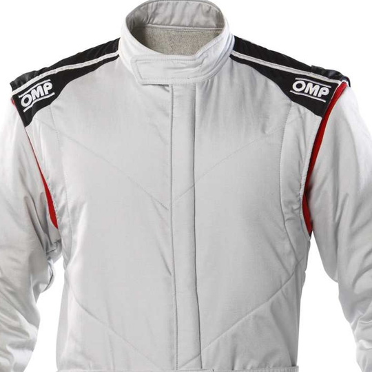 Kombinezon OMP FIRST-S MY20 srebrny (FIA)