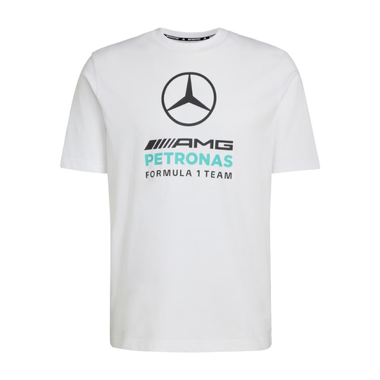 Koszulka t-shirt Large Logo Mercedes AMG F1 2026 biała