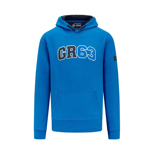 Bluza męska Hoodie George Russell Hoodie Blue Mercedes AMG F1 