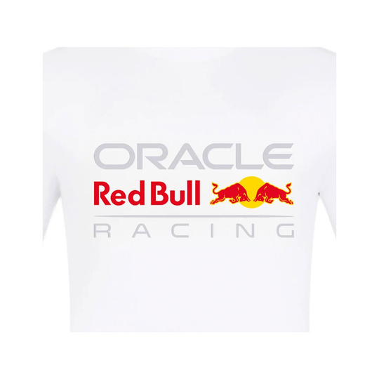 Koszulka T-shirt męska Front Logo biała Red Bull Racing 2025