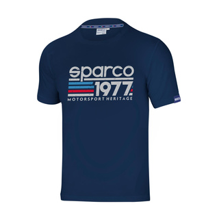 Koszulka t-shirt 1977 Sparco granatowa