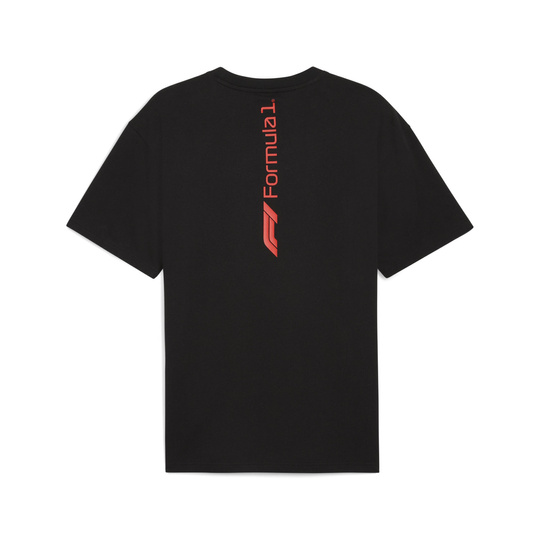 Koszulka T-shirt męski Essential Relaxed Logo czarna Formula 1 2025